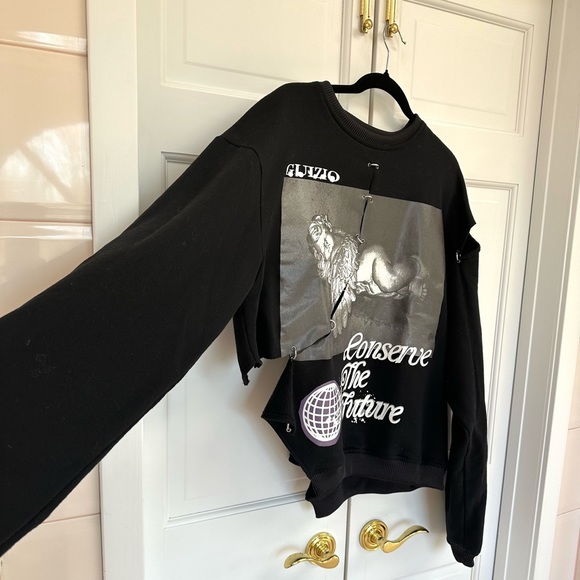 Danielle Guizio Conserve the Future Black Sweatshirt - Picture 6 of 12
